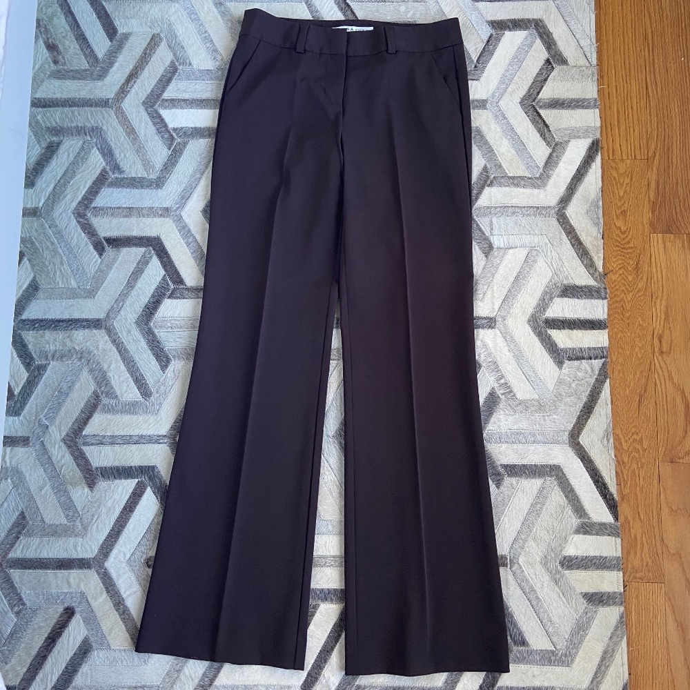 Trina Turk Wide Leg Pants, Brown, Size 2